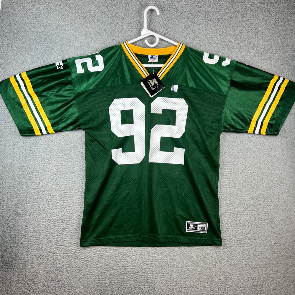 Vintage Starter Green Bay Packers Reggie White 92 Jersey 1997 NWT Mens 52 XL